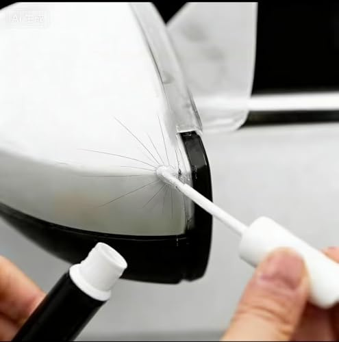 Stylo Retouche Peinture pour Peugeot 208 II I 2019-2024, Correspondance exacte pour Les puces et Les Rayures Réparation des Rayures Auto Blanc