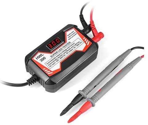 Probador De Corriente LED, Comprobador Retroiluminación TV, Dispositivo Detección Mantenimiento LCD, Tiras, Herramienta Prueba Perlas Lámpara Diagnósticos Rápidos Precisos(Black)
