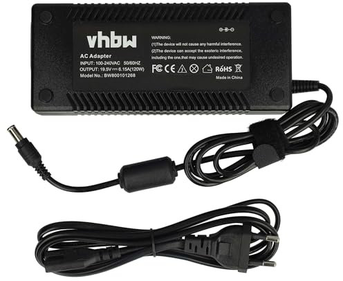 vhbw Chargeur Notebook 19.5V, 6,15A, 120W pour Sony VAIO remplace PCGA-AC71, PCGA-ACX1, PCGA-AC19V6, PCGA-AC19V7, PCGA-19V7