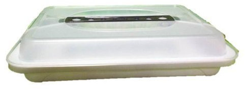 Conny Clever Partybutler Plus Wurstgriller + Salatschüssel + Salatbesteck in klar mit Lila Deckel + Transportbox 5 Liter