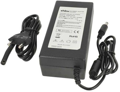 vhbw Netzteil kompatibel mit Canon Selphy CP1200 | CP330, CP1000, CP-1000, CP220, CP300, CP1300, CP200, CP100 Drucker - 52,8 W