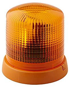 HELLA 2RL 008 065-101 Halogen-Rundumkennleuchte - KL 8000-12V - gelb - Anbau/geschraubt - Stecker: Flachstecker