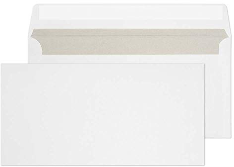 Blake Purely Everyday DL 110 x 220 mm 120 GSM Peel & Seal Wallet Envelopes (ENV10) Bright White - Pack of 500