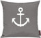ShirtInStyle Kissenhülle Kissenbezug Sofakissen Motiv Heimathafen, Family, Anker, Maritim Urlaub Wasser See, 40x40cm, Farbe grau