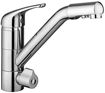 3-Wege-Armatur SIENA AMWAY Chrom für kaltes, heißes und gefiltertes Wasser. Eine elegante und stillvolle Ergänzung für Ihren Wasserfilter. Geeignet für AMWAY eSpring Wasserfilter! Küchenarmatur , Spültischarmatur , Mischbatterie , Dreiwege Wasserhahn , Für Osmoseanlagen Trinkwasseranlagen