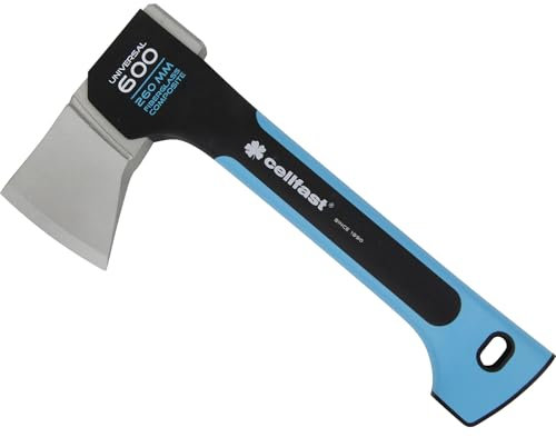 Cellfast ENERGO Hacha, Negro/Azul, 26cm