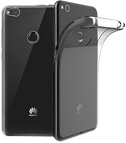 NOVAGO Compatible con Huawei P8 Lite 2017, P9 Lite 2017 Elegante Funda Gel de Silicona (Transparente)
