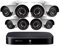Lorex - Sistema de Seguridad de 8 Canales Full HD 1080p con 1 TB DVR y Ocho cámaras de visión Nocturna de 1080p con Control de Voz Inteligente para el hogar, LORDP18182NAE