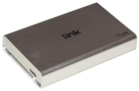 Link Zubehör LKLOD254 Speicherkapazität 2,5 Zoll (2,5 Zoll) HDD Enclosure Silber, Weiß