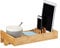 Relaxdays Bettablage, Mini-Nachttisch zum Anklemmen, aus Bambus, Getränkehalter D, platzsparender Organizer, Natur, Durchmesser 9 cm, Hellbraun