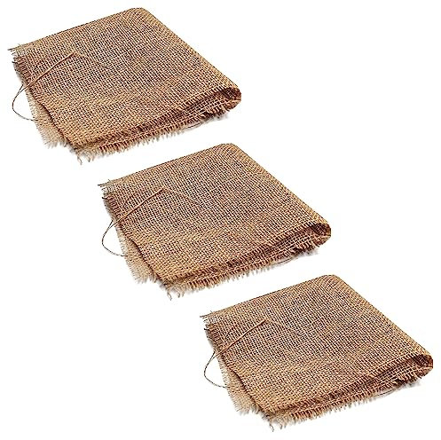 Aquacadabra 90cm x 90cm Hessian Squares Aquatic Pond Plant Basket Liners for Lilies & Marginals (x3)