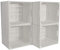 CHICCIE 4 Set Kallax Holzkiste Karl - Weiß Aufbewahrungsbox 33x38x33cm Aufbewahrungskorb Holzbox Holz Regal