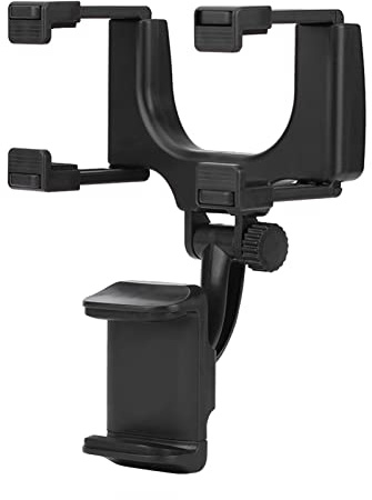 Telefonhalterung, Kunststoff Rückspiegel Telefonhalter Universelle Auto Rückspiegel Spiegelhalterung Telefonhalter Stand Autotelefonhalterung Easy Clamp für GPS Smartphone Autotelefonhalter