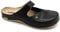 LEON 953 Lederschuhe Clog Pantolette Komfortschuhe Hausschuhe, Damen, Schwarz, EU 39