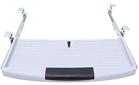 1 Pc Caja del Teclado De La Computadora Bandeja De Ratón De Teclado Deslizante Desliza La Bandeja Teclado Debajo Abrazadera En El Teclado Cajón Oficina Mesa El Plastico Escritorio