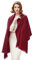RIIQIICHY Damen Schal Winter Weinrot Pashmina Stola Festlich Herbst xxl schals Tücher für Abendkleider Frauen Hochzeit schultertuch
