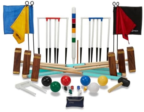 DOCTOR SPORT Krocket Spiel, England Mega Profi, Kein Aufbewahrung