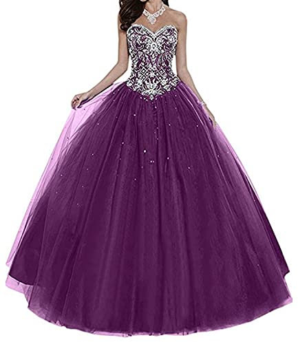 CLLA dress Vestidos de quinceañera de princesa para mujer, vestidos de noche, largos, vestidos de novia, elegantes, morado, 38