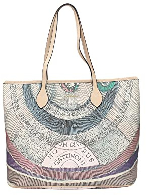 Gattinoni Borsa A Spalla Shopping Medium Classic Planetarium Planetarium BIGPL6434WPQ Beige