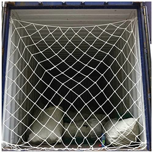 SHOWERRING Bianco Universale Rete di Protezione in Nylon Rete di Sicurezza per Bambini Edificio Rete Anticaduta per Balcone Finestra Scale Sicuro Reti Rampicanti per Piante, Personalizzabile