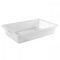 Acan Tradineur - Bandeja frigorífica de Almacenamiento, plástico, Reutilizable, Servir Comida, Aperitivos, Fabricado en España - 3,6 litros - 34 x 23 x 7 cm – Blanco