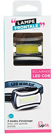 UPFIT - Lampe frontale LED COB Pour les activités sportives en extérieur Equipée d'un serre tête réglable 3 modes d'éclairage avec une grande portée Fonctionne piles AAA (non inclus), NC