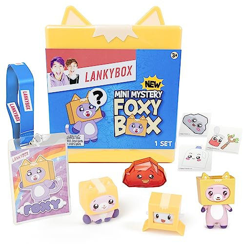 LankyBox Mini Foxy Mystery Box, Senf, Orange
