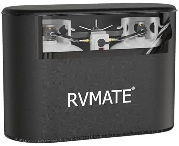 RVMATE RV Propane Tank Cover, Waterproof, Anti-UV, Black Camper Propane Tank Cover, Fits 20LB Dual Propane Tanks, for RV/Trailer/Camper Accessories
