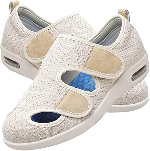 EIASER Zapatos para diabéticos para Hombres Zapatos para Caminar sin Cordones con cojín de Aire para Mujer Zapatos ortopédicos para Caminar para diabéticos Transpirables con Soporte para el Arco