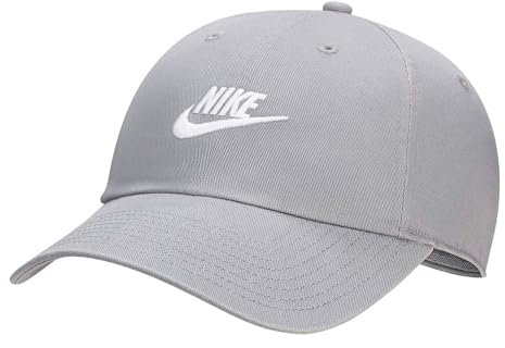 Nike FB5368-073 U NK Club Cap U CB FUT WSH L Hat Unisex Adult Particle Grey/White Größe L/XL