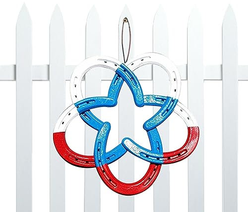 Imtrub Western-Stern-Wanddekoration, aus Gusseisen, Geschenkdekoration - -Geschenkdekor mit Pentagramm, rustikaler und Vintage-Stil für Wände oder Tische