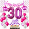 Deko 30. Geburtstag Frauen luftballons 30 Geburtstag Deko Geschenk für 30. Geburtstag Frauen rosa 30. Geburtstag Tortendeko 30 Frau Geburtstagsdeko 30 jahre Frau Geburtstag dekoration rosa