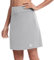 M MOTEEPI MOTEEPI Skort Knielanger tennisrockrock für Frauen Dressy Casual Athletic golfrock Skorts mit Taschen Hellgrau M