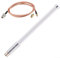 5,8 DBi Helium-Hotspot HNT Miners Antennen-Set aus Fiberglas mit RG142-Kabel, weiße Antenne + 1 m RG142-Kabel + kleiner Adapter