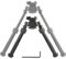 ProWildGear 360 Degree Rotation Aluminum Alloy Bipod Adjustable Extension Quick Detach Picatinny 21mm Rail Mount with Spikes with Metal Foregrip (Black)