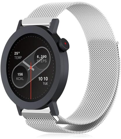 NicMool Armband Kompatibel mit CMF by Nothing Watch 3 Pro/Pro 2, Männer und Frauen Metall Mesh mit Magnetverschluss Uhrenarmband, Edelstahl Ersatzband für CMF by Nothing Watch 3 Pro/Pro 2 - Silber
