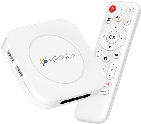 Android 14.0 TV Box, LEFFOT M1 Plus 8K Ultra HD Smart TV Box with HDR10+, 4GB RAM + 32GB ROM, Boitier IPTV with 2.4G/5G Dual-Band WiFi 6, BT 5.0, Voice Control, RK3528 Quad Core A53 