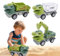 Sandspielzeug Bagger Sandkasten, 3 Stück Dinosaurier Bagger Spielzeug Baufahrzeuge Spielzeug Kipplaster Sandkasten Baustellenfahrzeuge Spielstabil Sandspielzeug Ab 3 4 5 6 7 Jahr Mädchen Junge