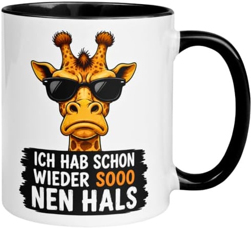 Giraffen Geschenk Tasse | Ich hab schon wieder soo nen Hals | Zoo Dschungel