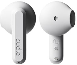 sudio A3 True Wireless Kopfhörer Kabellos Bluetooth 5.4 | Over Ear Headphones Bluetooth | Multipoint Verbindung | Schweiß- & Spritzwassergeschützt | Touch | 25h Spielzeit | USB-C Ladecase | Weiß