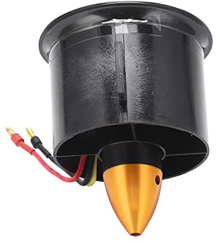 Airplane Engine Fan, RC Plane Motor Fan 70mm EDF 6 Blades Ducted with QF2822‑3000KV 4S Brushless Motor Ducted for RC Airplane