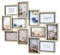 Kobolo Bilderrahmen Collage AVI, 61,5x54 cm, grau, Holzrahmen für 12 Bilder, dekorativer Mehrfachbilderrahmen für Fotos & Erinnerungen, ideal für Wohnzimmer, Flur, Büro & Kinderzimmer
