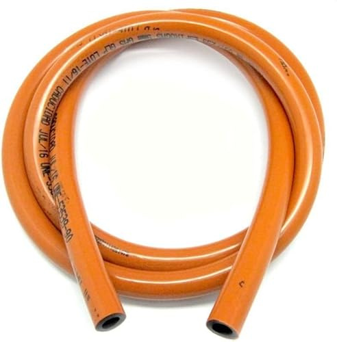 REPORSHOP Tuyau en caoutchouc butane homologué 1,5 m pour butane et propane, haute résistance et sécurité, avec date de fabrication et expiration, installation domestique ou commerciale
