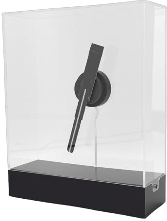 Jiawu Ventilateur d'hologramme 3D, Résolution 298 X 298, 2300 TR/Min, 80 LED, Projecteur Holographique LED, Ventilateur d'affichage Holographique avec Carte Mémoire de 4 Go, Contrôle par Application