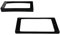 Allparts PC-0743-023 Humbucker Rahmen Set für flache Decken schwarz