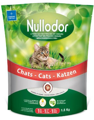 Nullodor Litière en Silice pour Chat 1,5 kg