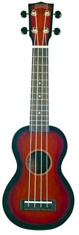 Mahalo-Java-Ukulelen-Sopran mit glänzendem Sonnenaufgang