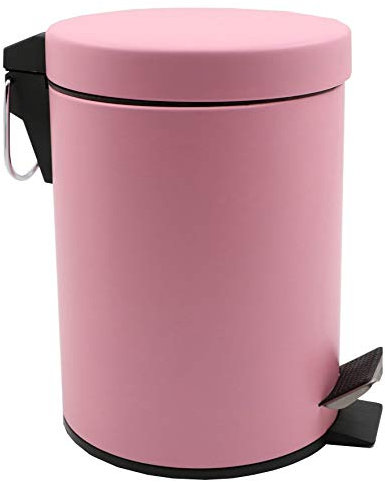 BM 4124 Pattumiera a Pedale Cestino da Bagno, Cestino Spazzatura Bidoncino Bagno 3L in Acciaio Anguria, Interno Rimuovibile Diversi Colori a Scelta