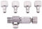 Disconnect Adapter Airbrush Fitting Air Horse Quick Connecter Set 1/8'' Fittings Part with 4 Fittings Air Compressor and Airbrush hose
