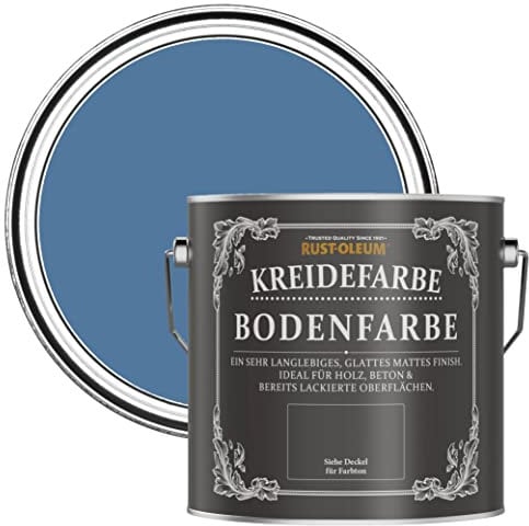 Rust-Oleum Blue Scratch-Resistant Floor Paint in Matt Finish - Blue Silk 2.5L